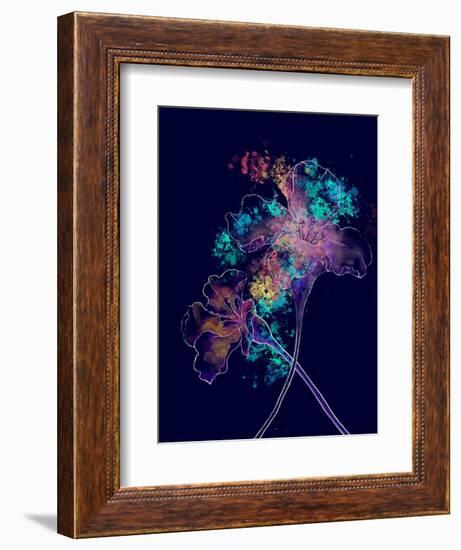 Japanese Hanabi Flowers-Stella Chang-Framed Art Print