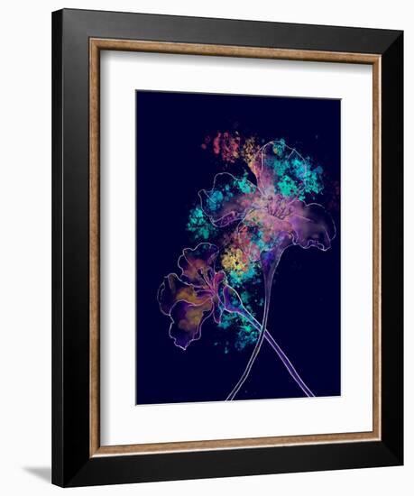 Japanese Hanabi Flowers-Stella Chang-Framed Art Print