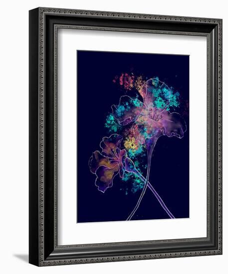 Japanese Hanabi Flowers-Stella Chang-Framed Art Print