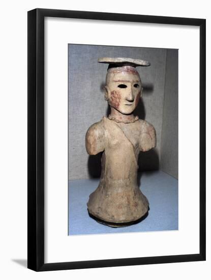 Japanese Haniwa figure of Shamaness Tomb-figure, 5th-6th century-Unknown-Framed Giclee Print