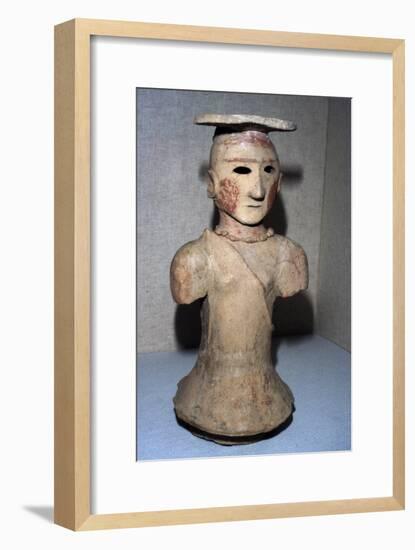 Japanese Haniwa figure of Shamaness Tomb-figure, 5th-6th century-Unknown-Framed Giclee Print