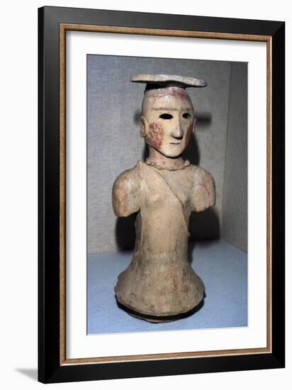 Japanese Haniwa figure of Shamaness Tomb-figure, 5th-6th century-Unknown-Framed Giclee Print