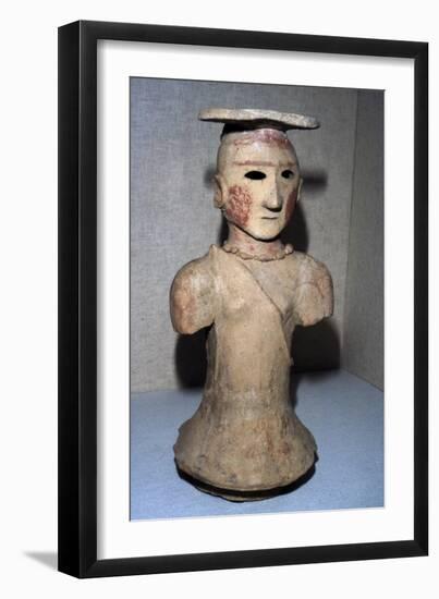 Japanese Haniwa figure of Shamaness Tomb-figure, 5th-6th century-Unknown-Framed Giclee Print