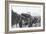 Japanese Howitzer Battery before Port Arthur, Russo-Japanese War, 1904-5-null-Framed Giclee Print