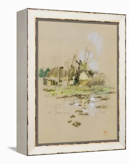 Japanese Huts, C.1891-Robert Frederick Blum-Framed Premier Image Canvas