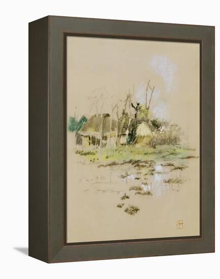 Japanese Huts, C.1891-Robert Frederick Blum-Framed Premier Image Canvas