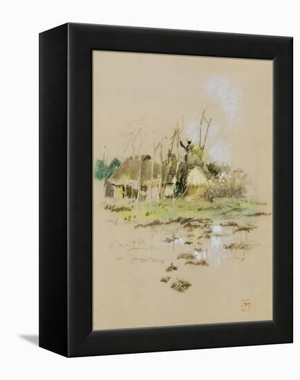 Japanese Huts, C.1891-Robert Frederick Blum-Framed Premier Image Canvas