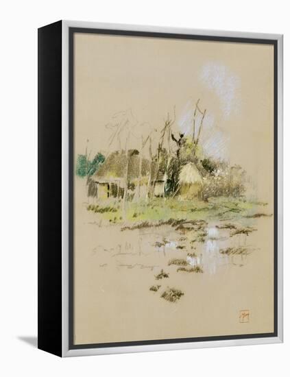 Japanese Huts, C.1891-Robert Frederick Blum-Framed Premier Image Canvas