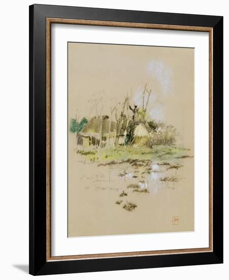 Japanese Huts, C.1891-Robert Frederick Blum-Framed Giclee Print