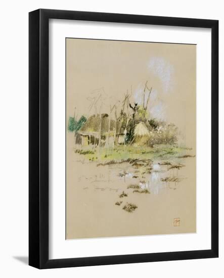 Japanese Huts, C.1891-Robert Frederick Blum-Framed Giclee Print