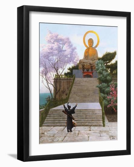 Japanese Imploring a Divinity-Jean Leon Gerome-Framed Giclee Print