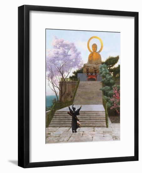 Japanese Imploring a Divinity-Jean Leon Gerome-Framed Giclee Print