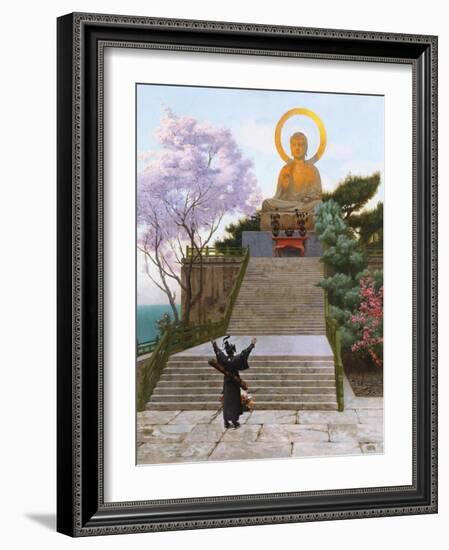 Japanese Imploring a Divinity-Jean Leon Gerome-Framed Giclee Print