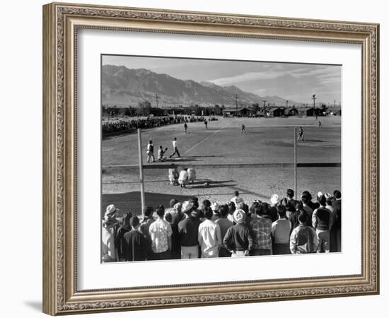 Japanese Internment, 1943-Ansel Adams-Framed Giclee Print