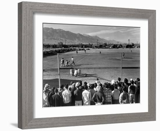 Japanese Internment, 1943-Ansel Adams-Framed Giclee Print