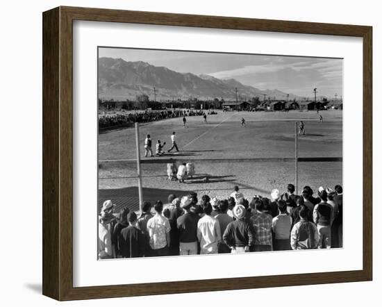 Japanese Internment, 1943-Ansel Adams-Framed Giclee Print