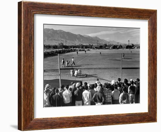 Japanese Internment, 1943-Ansel Adams-Framed Giclee Print