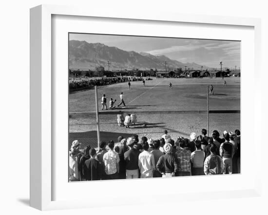 Japanese Internment, 1943-Ansel Adams-Framed Giclee Print