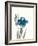 Japanese Iris III Crop Indigo-Chris Paschke-Framed Art Print