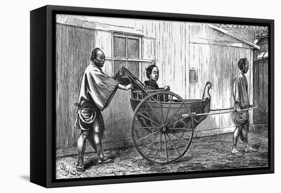 Japanese Jinrickshaw-null-Framed Stretched Canvas