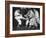 Japanese Karate Student Breaking Boards with Kick-John Florea-Framed Photographic Print