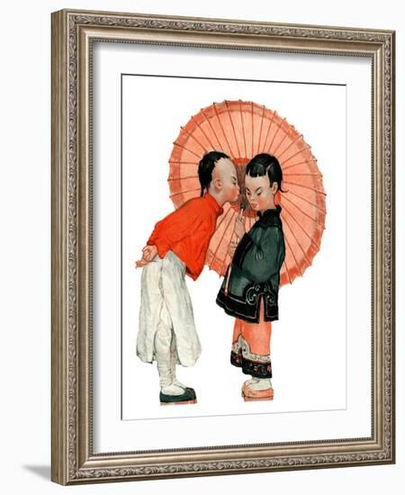 "Japanese Kiss,"January 16, 1926-Henry Soulen-Framed Giclee Print