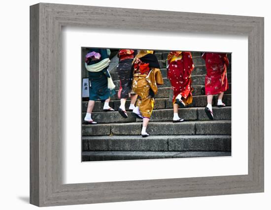 Japanese Ladies in Traditional Dress-Neale Cousland-Framed Photographic Print