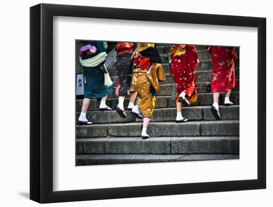 Japanese Ladies in Traditional Dress-Neale Cousland-Framed Photographic Print