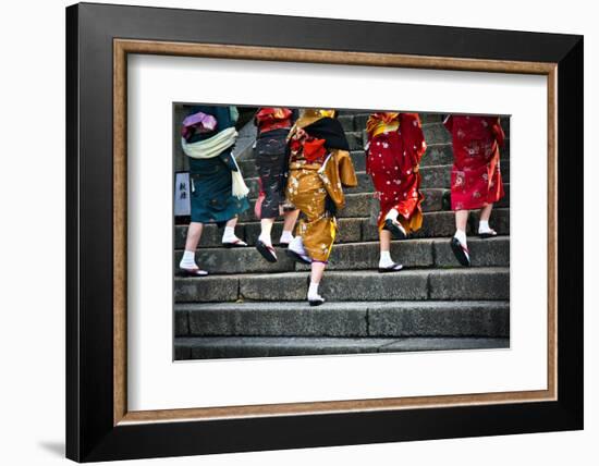 Japanese Ladies in Traditional Dress-Neale Cousland-Framed Photographic Print