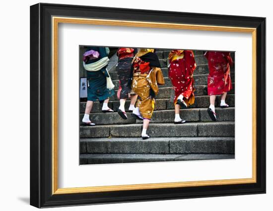 Japanese Ladies in Traditional Dress-Neale Cousland-Framed Photographic Print