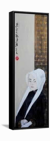 Japanese Lady in Flemish Hat, 2015, Detail-Susan Adams-Framed Premier Image Canvas
