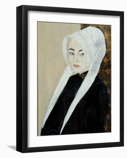 Japanese Lady in Flemish Hat, 2015-Susan Adams-Framed Giclee Print