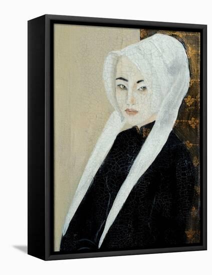 Japanese Lady in Flemish Hat, 2015-Susan Adams-Framed Premier Image Canvas