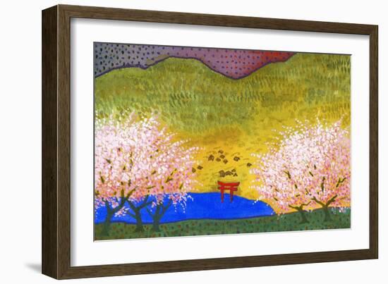 Japanese Lake-John Newcomb-Framed Giclee Print