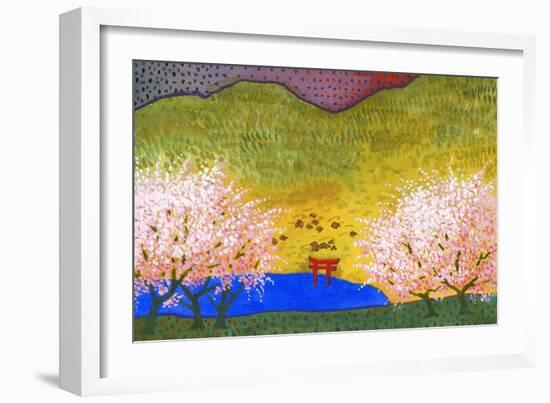 Japanese Lake-John Newcomb-Framed Giclee Print