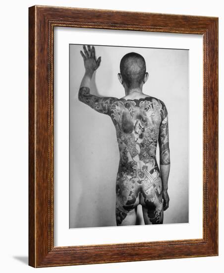 Japanese Man with Tattoos-Alfred Eisenstaedt-Framed Photographic Print