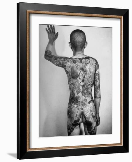 Japanese Man with Tattoos-Alfred Eisenstaedt-Framed Photographic Print