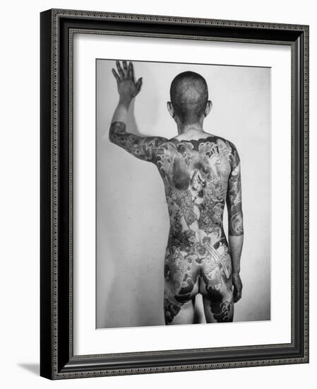 Japanese Man with Tattoos-Alfred Eisenstaedt-Framed Photographic Print