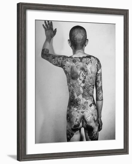 Japanese Man with Tattoos-Alfred Eisenstaedt-Framed Photographic Print