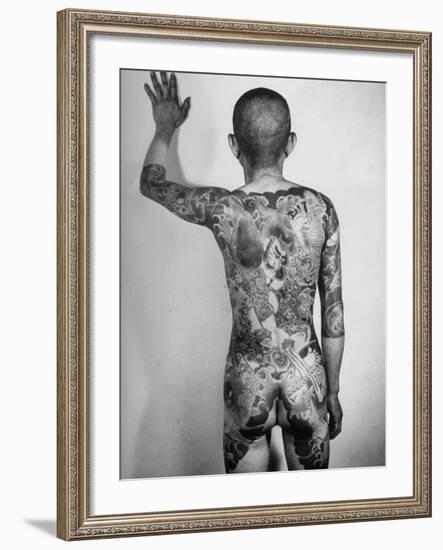 Japanese Man with Tattoos-Alfred Eisenstaedt-Framed Photographic Print