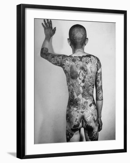 Japanese Man with Tattoos-Alfred Eisenstaedt-Framed Photographic Print