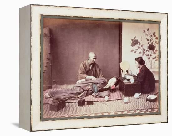 Japanese Masseur, c.1890-Felice Beato-Framed Premier Image Canvas