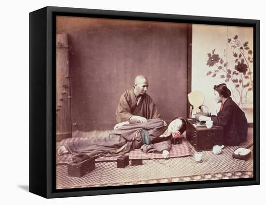 Japanese Masseur, c.1890-Felice Beato-Framed Premier Image Canvas