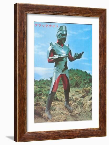 Japanese Monster with Ray Gun-null-Framed Art Print