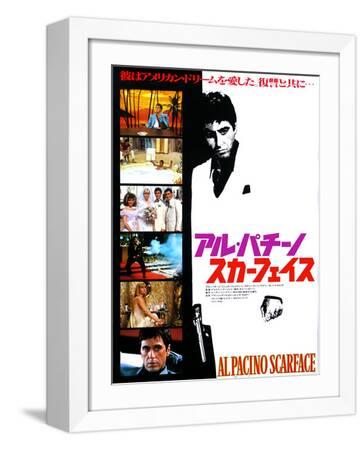 Japanese Movie Poster - Al Pacino Scarface Giclee Print | Art.com
