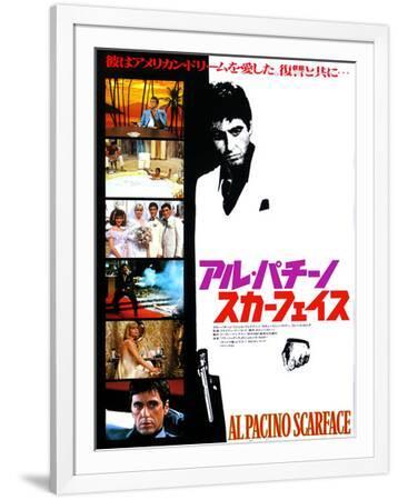 Japanese Movie Poster - Al Pacino Scarface Giclee Print | Art.com