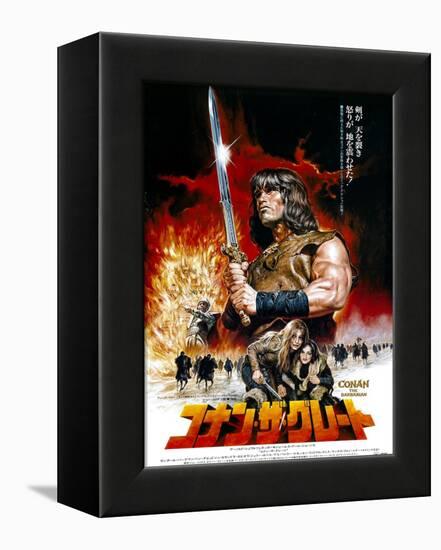 Japanese Movie Poster - Conan the Barbarian-null-Framed Premier Image Canvas