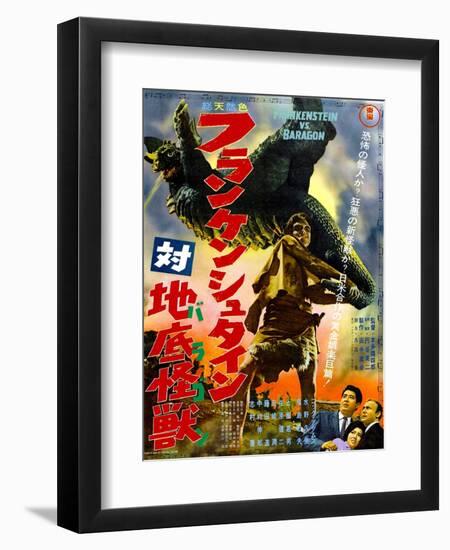 Japanese Movie Poster - Frankenstein Conquers the World-null-Framed Giclee Print