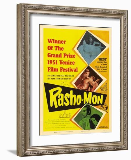 Japanese Movie Poster - Rashomon in English-null-Framed Giclee Print