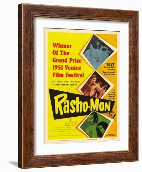 Japanese Movie Poster - Rashomon in English-null-Framed Giclee Print